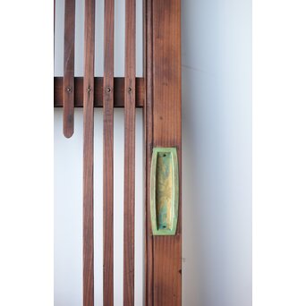 変則格子戸 4枚1組　L1075 引手は真鍮　程よく緑青が