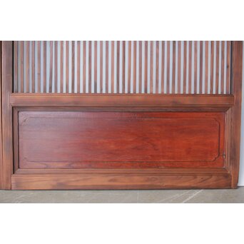 変則格子戸 4枚1組　L1075 腰板は欅だと思います　重量があります