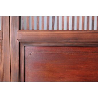 変則格子戸 4枚1組　L1075 縁に木爪の面取り　こだわっています