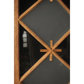 市松模様 菱形デザインガラス欄間 2枚1組　R0283 