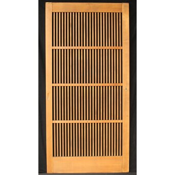 白木格子戸　L1076 ここから背面　ガラスを施工できる仕様です