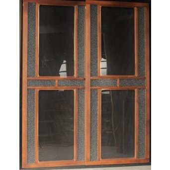 ガラス欄間 2枚1組　R0284 ここから背面　