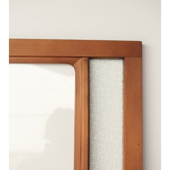 ガラス欄間 2枚1組　R0284 Rのかかった装飾が　全体も柔らかい印象に