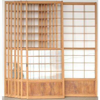 屋久杉 雪見障子戸 8枚1組　F250YD