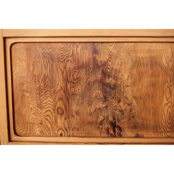 屋久杉 雪見障子戸 8枚1組　F250YD 黒部分はヤニでしょうか　これも景色になります