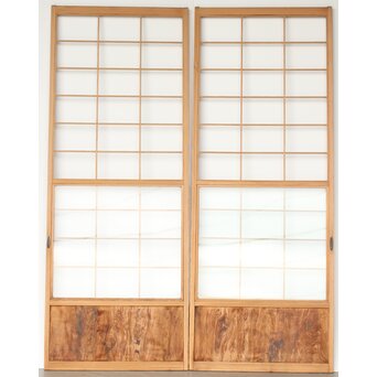 屋久杉 雪見障子戸 8枚1組　F250YD AB　ウラ