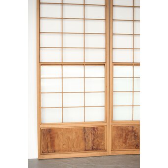 屋久杉 雪見障子戸 8枚1組　F250YD 8枚ともほぼ同じような状態　代表で4枚の写真を掲載します