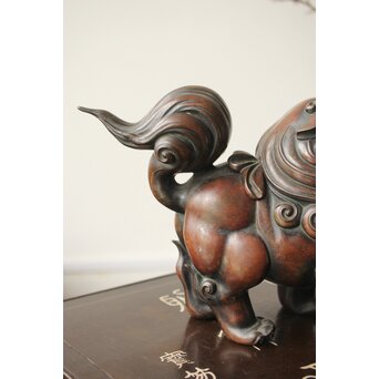 獅子銅香炉　M352 