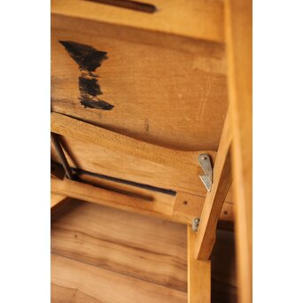 飛騨産業 オールドキツツキ 折りたたみ椅子 　T458 