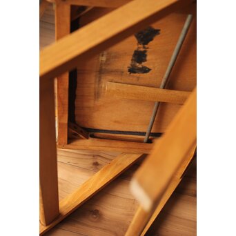 飛騨産業 オールドキツツキ 折りたたみ椅子 　T458 