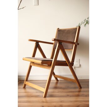 飛騨産業 オールドキツツキ 折りたたみ椅子 　T458 