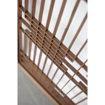 神代杉の書院 2枚1組　R0285 少し格子が弱くなっています