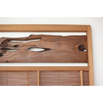 意匠簀戸 2枚1組　F252 栗古材でしょうか　良い味です