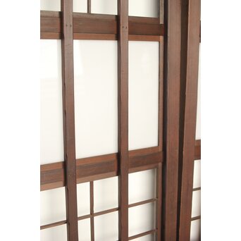 乳白色アクリル 障子枠付 五本格子戸 3枚1組　L1079 