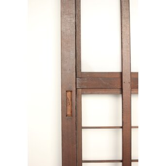 乳白色アクリル 障子枠付 五本格子戸 3枚1組　L1079 