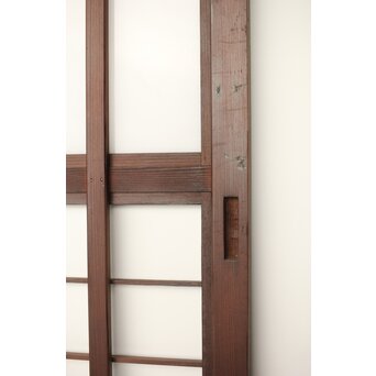 乳白色アクリル 障子枠付 五本格子戸 3枚1組　L1079 