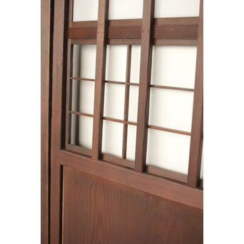 乳白色アクリル 障子枠付 五本格子戸 3枚1組　L1079 