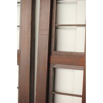 乳白色アクリル 障子枠付 五本格子戸 3枚1組　L1079 