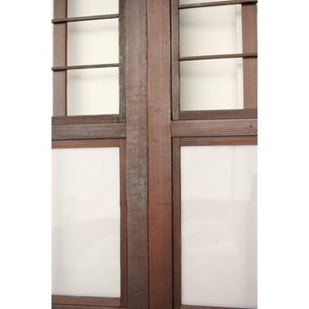 乳白色アクリル 障子枠付 五本格子戸 3枚1組　L1079 