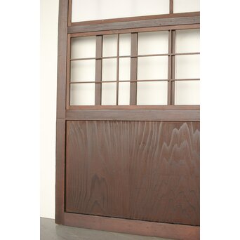 乳白色アクリル 障子枠付 五本格子戸 3枚1組　L1079 