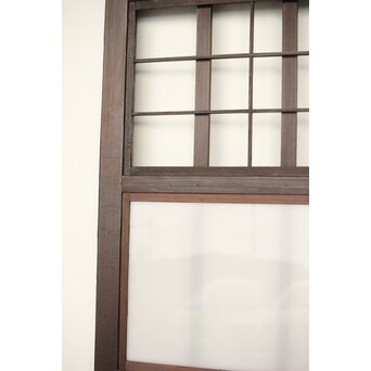 乳白色アクリル 障子枠付 五本格子戸 3枚1組　L1079 