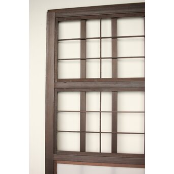 乳白色アクリル 障子枠付 五本格子戸 3枚1組　L1079 