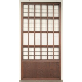 乳白色アクリル 障子枠付 五本格子戸 3枚1組　L1079 C　表