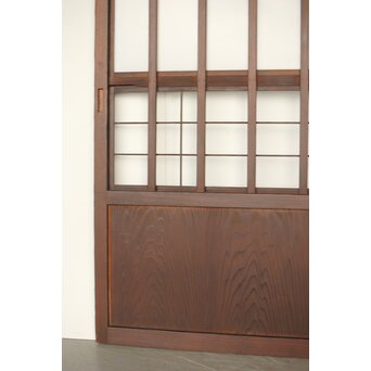 乳白色アクリル 障子枠付 五本格子戸 3枚1組　L1079 