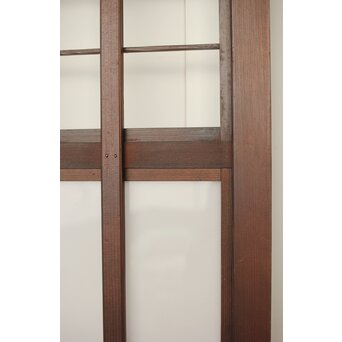 乳白色アクリル 障子枠付 五本格子戸 3枚1組　L1079 