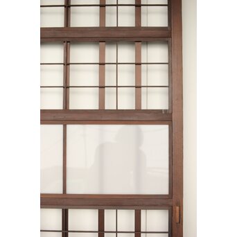 乳白色アクリル 障子枠付 五本格子戸 3枚1組　L1079 