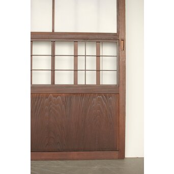 乳白色アクリル 障子枠付 五本格子戸 3枚1組　L1079 