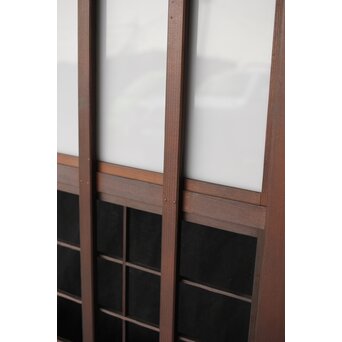 乳白色アクリル 障子枠付 五本格子戸 3枚1組　L1079 