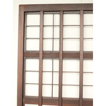 乳白色アクリル 障子枠付 五本格子戸 3枚1組　L1079 