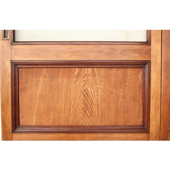 大判プレスガラス戸 2枚1組　GD0162 堅木の一枚板　格調高い印象に