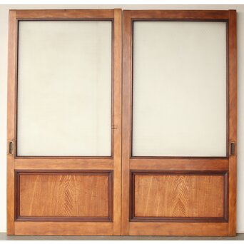 大判プレスガラス戸 2枚1組　GD0162