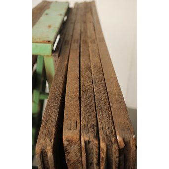 楢のクリアガラス戸 5枚1組　GD0163 縦框にも暴れ