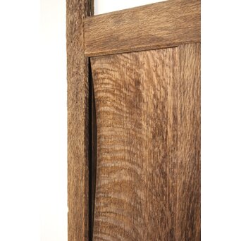 楢のクリアガラス戸 5枚1組　GD0163 腰板が反っているものもあります