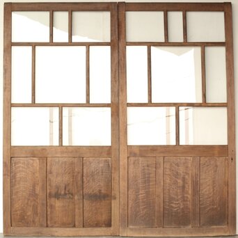 楢のクリアガラス戸 5枚1組　GD0163 AB　ウラ