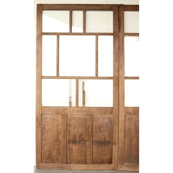 楢のクリアガラス戸 5枚1組　GD0163 