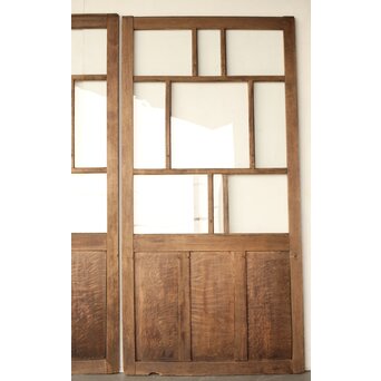 楢のクリアガラス戸 5枚1組　GD0163 