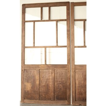 楢のクリアガラス戸 5枚1組　GD0163 