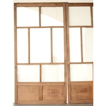 楢のクリアガラス戸 3枚1組　GD0164 