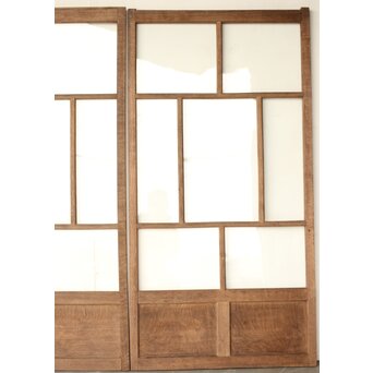 楢のクリアガラス戸 3枚1組　GD0164 