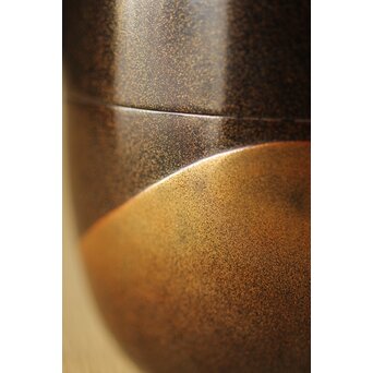 鈴木光入 内銀地 遠山研出蒔絵 大棗 共布共箱　Q324 