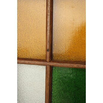 多種色ガラス欄間/明り取り 2枚1組　R0286Y 