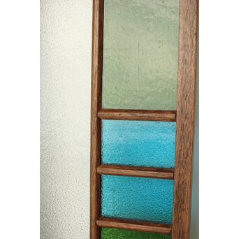 多種色ガラス欄間/明り取り 2枚1組　R0286Y 