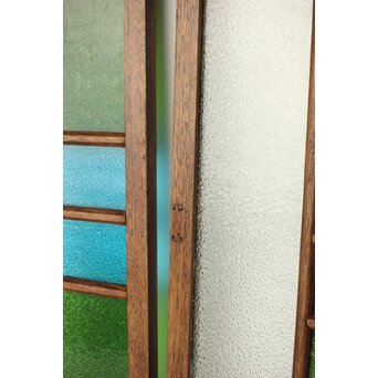 多種色ガラス欄間/明り取り 2枚1組　R0286Y 