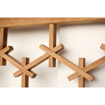 組子格子の欄間 2枚1組　R0287 