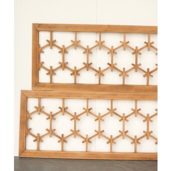 組子格子の欄間 2枚1組　R0287 