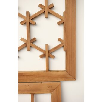 組子格子の欄間 2枚1組　R0287 